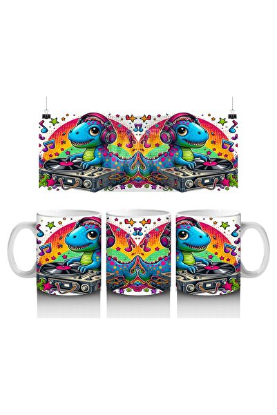 Luluyen كوب ملون بنمط ديناصور دي جي يحب الأطفال الحليب