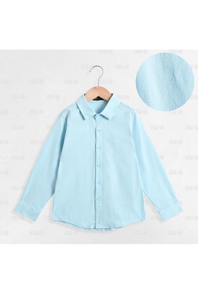 SETTY KOOP Kids Long Sleeve Shirt – School Uniform Button-Down for Students