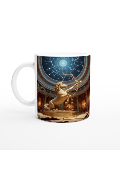 Luluyen كوب قهوة مطبوع عليه برج القوس - Zodyak Libra Vs1