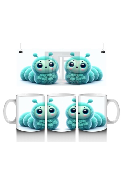 Luluyen كوب على شكل دودة من القطيفة يحب الأطفال الحليب