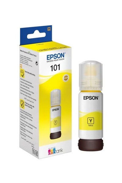 EPSON عبوة إعادة تعبئة حبر الطابعة الأصفر EcoTank 101 سعة 70 مل