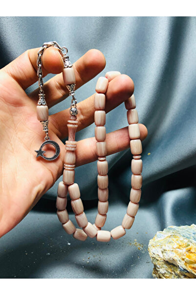 TTS TÜRK TESBİH SANATI Imame Crimping Amber Gift Prayer Beads with Ring