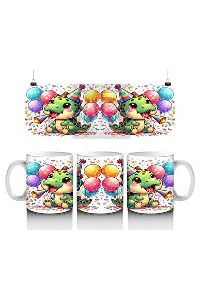 Luluyen كوب احتفالي على شكل ديناصور لحفلات الأطفال لمحبي الحليب