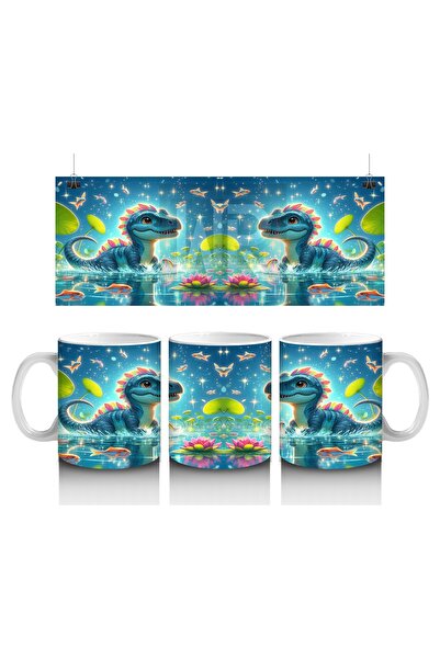 Luluyen كوب ديناصور بحيرة اللوتس لمحبي الحليب للأطفال