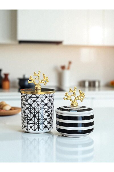 ferayhome إكسسوارات المطبخ، قطعة ديكور، صندوق معدني أسود كلاسيكي، صندوق حمار ...