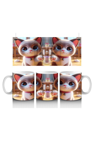 Luluyen My House Friend Cat Mug Cup Who Makes Children Love Milk