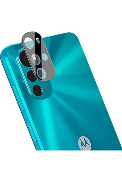 SOHO Protecție pentru obiectivul camerei compatibilă cu Motorola Moto G22, sticlă securizată, negru-transparent