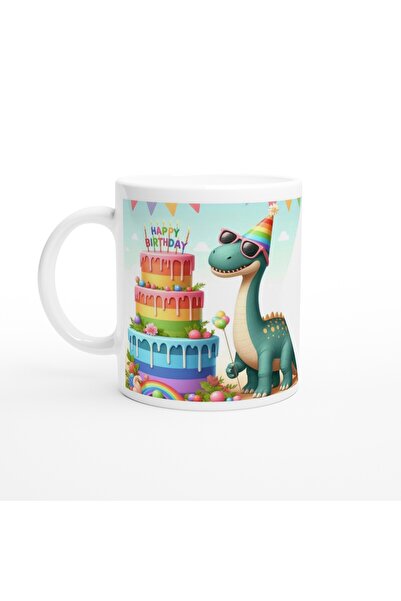 Luluyen كوب مطبوع خاص للأطفال بتصميم عيد ميلاد الديناصورات