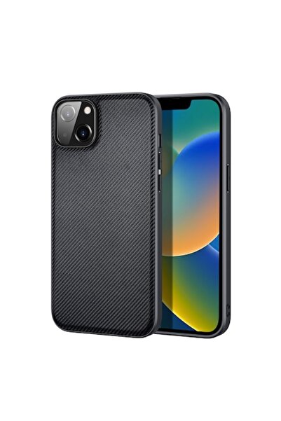 SOHO Case compatible with iPhone 14 Pro Max, Carbon Design Bumper, Black