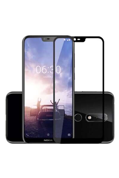 OEM Ecran protector compatibil cu Nokia X6, sticlă securizată 9H, negru-transparent