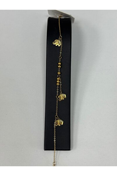 VLDORO Doro Elephant Motif Steel Bracelet