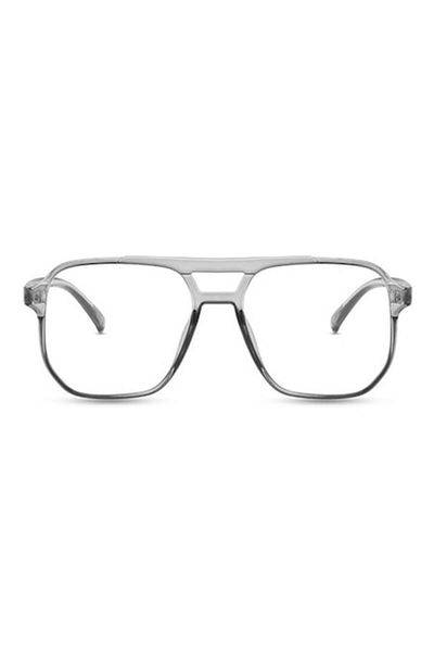 GERICOM Transparent Lens Glasses with Computer Protection, Non-Diopter, Aviator Style