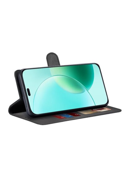 GERICOM Husa pentru Honor 400 Lite, U77, Piele ecologica, Black