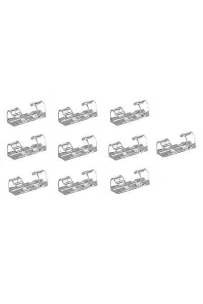 SOHO Set with self-adhesive plastic clips for organizing cables, 20 pieces with a diameter of up to 7mm,