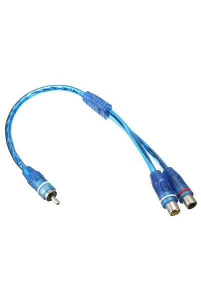 Bibilel Cablu 1 x RCA mascul la 2 x RCA femelă, 15 cm, AXT-BBL7120