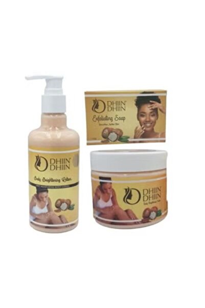 DHIN DHIN مجموعة العنايه بلبشرة لوشن 300 جرام وكريم 320 جرام وصابون 125 جرام