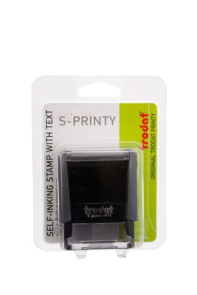 Trodat ختم ذاتي الحبر ٤٩١١ (S-Printy) "المستفيد الأول" ١٫٥ × ٣٫٥ سم - أداة وس...