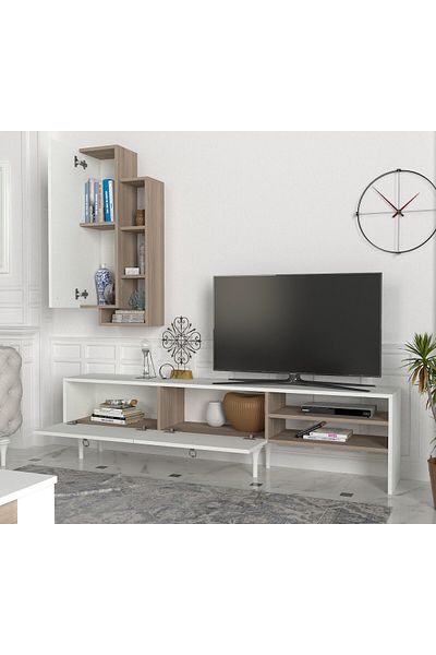 SAHABA Lavita TV table, white and gray