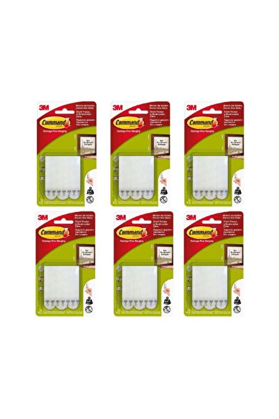 3M Command 17201 Orta Boy Cırt Bant x 6 Adet