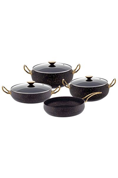 ZÜMRÜT ÇELİK&GRANİT 7 PCS GRANİT TENCERE SETİ