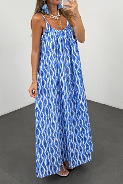 Suziş فستان بياقة مطاطية من القطن بنسبة 100% 4S789