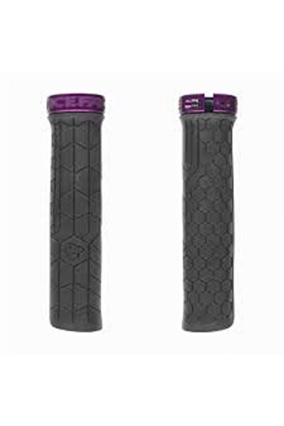 Race Face Getta Grip Bike Grips, 30mm Diameter, Black/Purple