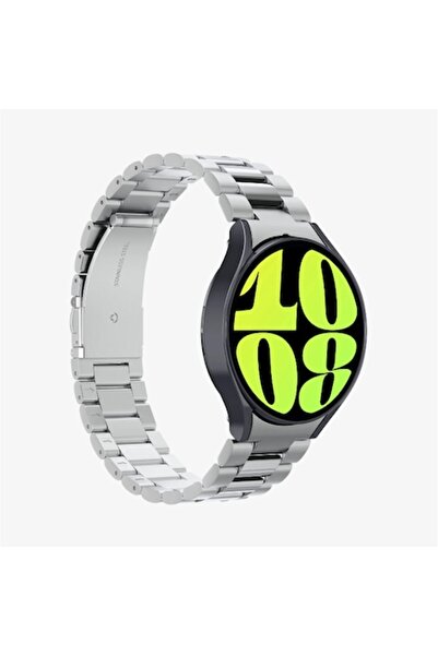 GERICOM Curea de ceas pentru Samsung Galaxy Watch6 44mm, rezistentă la șocuri, oțel inoxidabil, argintie