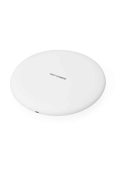 OEM Incarcator wireless universal pentru telefon, Fast Charge, conector MicroUSB, Argintiu