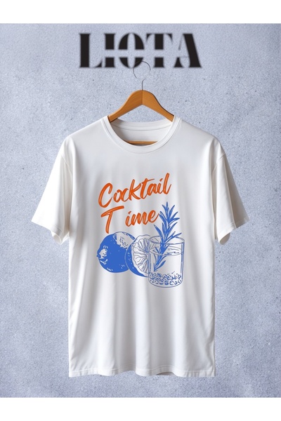 Vordevia تي شيرت مطبوع بتصميم كوكتيل تايم