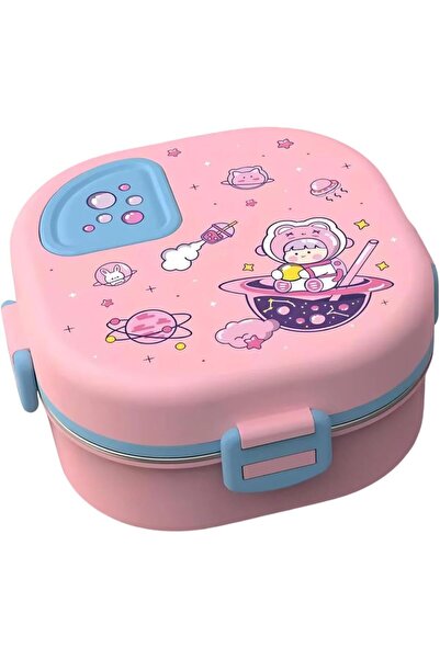 Twisoo Stainless Steel Bento Lunch Box (Pink)
