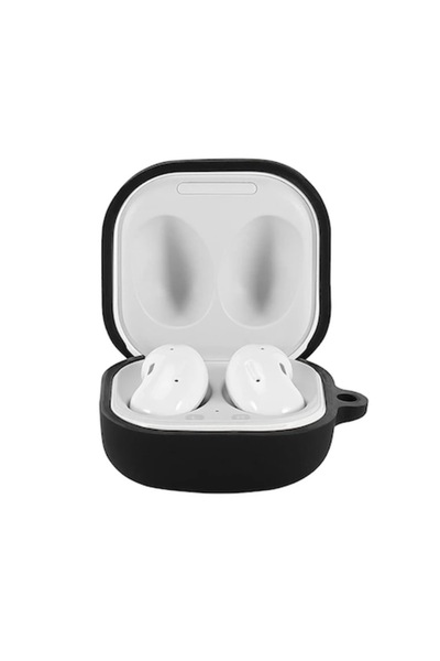 GERICOM Husă din silicon compatibilă cu Samsung Galaxy Buds FE/2 Pro/2/Live/Pro, rezistentă la șocuri, neagră