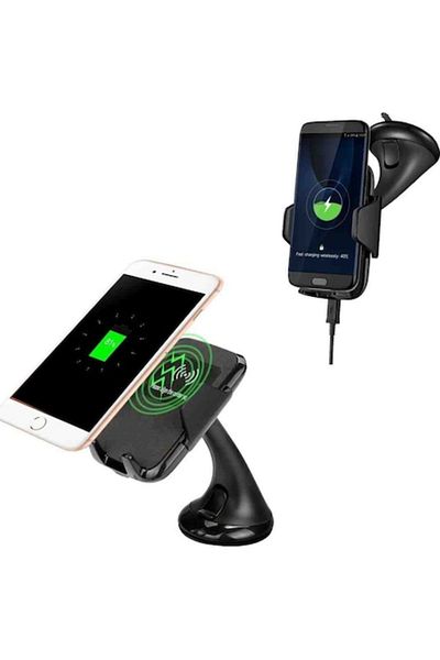 GERICOM Car Mount with Wireless Charging 10W, Safe Charge