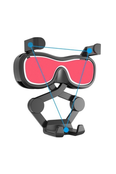 OEM Auto Anti Gravity Phone Holder with Vent Mount, Black-Red