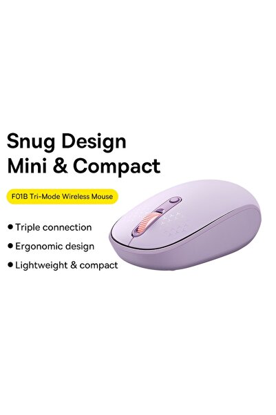 GERICOM Mouse Wireless cu conexiune BT 5.0, 2.4G, 800-1600 DPI, 3 butoane, 250Hz, ABS, Mov