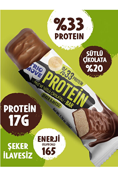 Trio Move %33 Protein Bar Muz ve Sütlü 50gr - 1 Adet