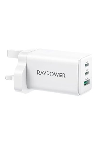 RavPower Wall Charger 1A2C GaN PD 65W White