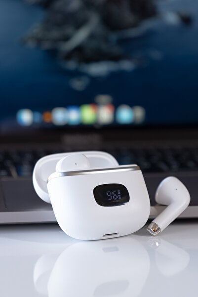 Jopus İos - Android - Uyumlu Bluetooth 5.3 Kulakiçi Kulaklık TWS Dijital Göst...