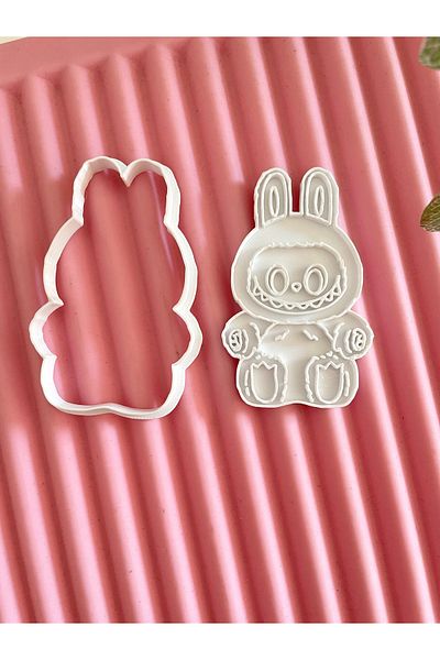 By Selen Suyolcu Labubu Cookie Stamp and Cutter - 8 cm