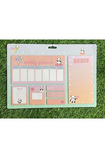 Generic A set of sticky notes that can be placed on the wall in various sizes and are engraved with distinctive shapes.