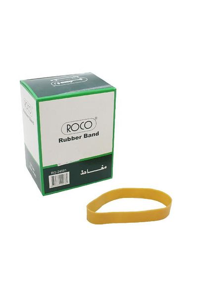 Roco Natural Rubber Bands #107 Size 0.25 lb – Flexible & Durable