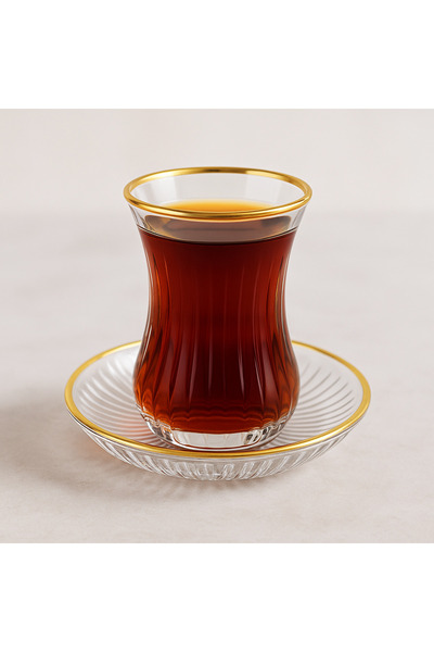 EVORRA LİVİNG 12 Parça Premium Çay Takımı Seti