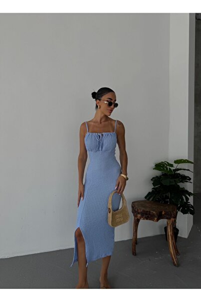 ezber moda ROCHIE DE DAMĂ CU BRETELURI GOFRE CU șireturi