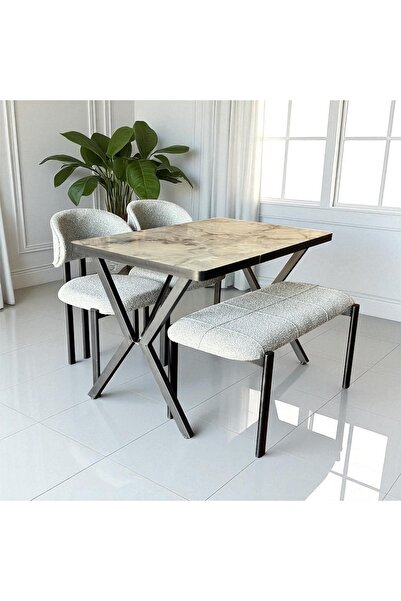 ROYALİSA TABLE CHAİR ROYALİSA ADES BENCH 2 SANDALYE MUTFAK SETİ