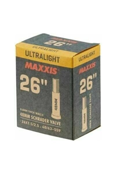 Maxxis Cameră de bicicletă ultraușoară, 1,5-2,50'', valvă Schrader, neagră