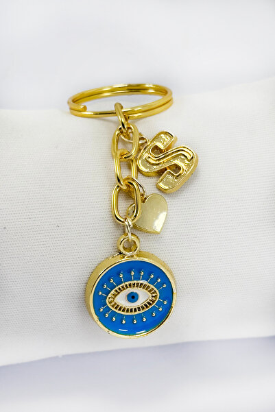 biuti Handmade S Letter Eye Figured Keychain, Gift Keychain