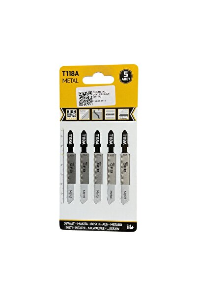 GFB 2250 Metal Kesme Dekupaj Ağzı T-118A 5'li Paket - 2 Adet