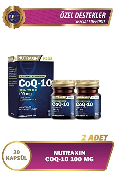 Nutraxin Coq-10 100mg 30 Kapsül 2 Adet