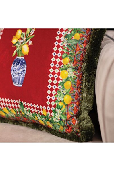 Adawall Colorful Lemon Patterned Pillow/Cushion (Filling Bead Fiber, Nation. Washing and Fading Certificate)