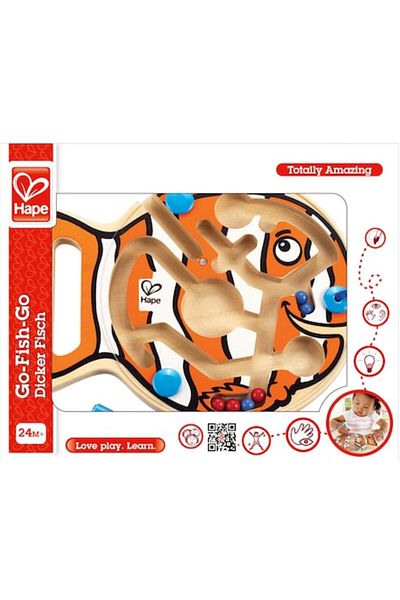 Hape Wooden Toy - Magnetic Maze, Little Fish