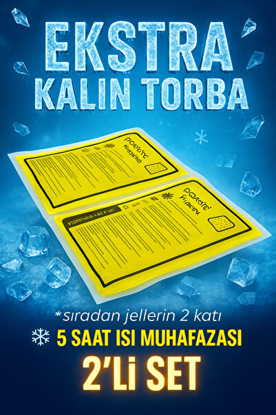 ENS PLASTİK Termojel Sıcak Soğuk Kompres Jel Buz Paketi, 2 Adet Soğutucu Jel ...
